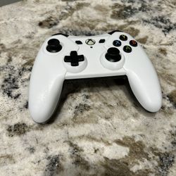 MICROSOFT XBOX ONE REMOTE CONTROLLER CONTROL WHITE WIRED MODEL 1428130-01