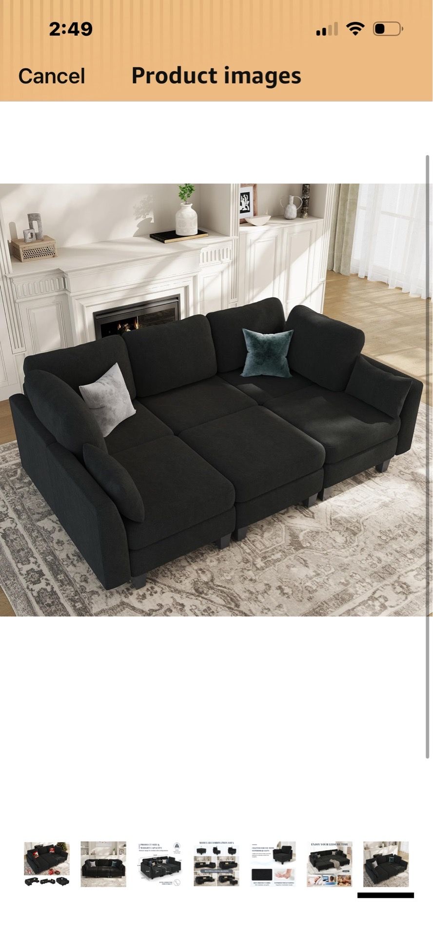 Sectional Modular Sleeper Sofa