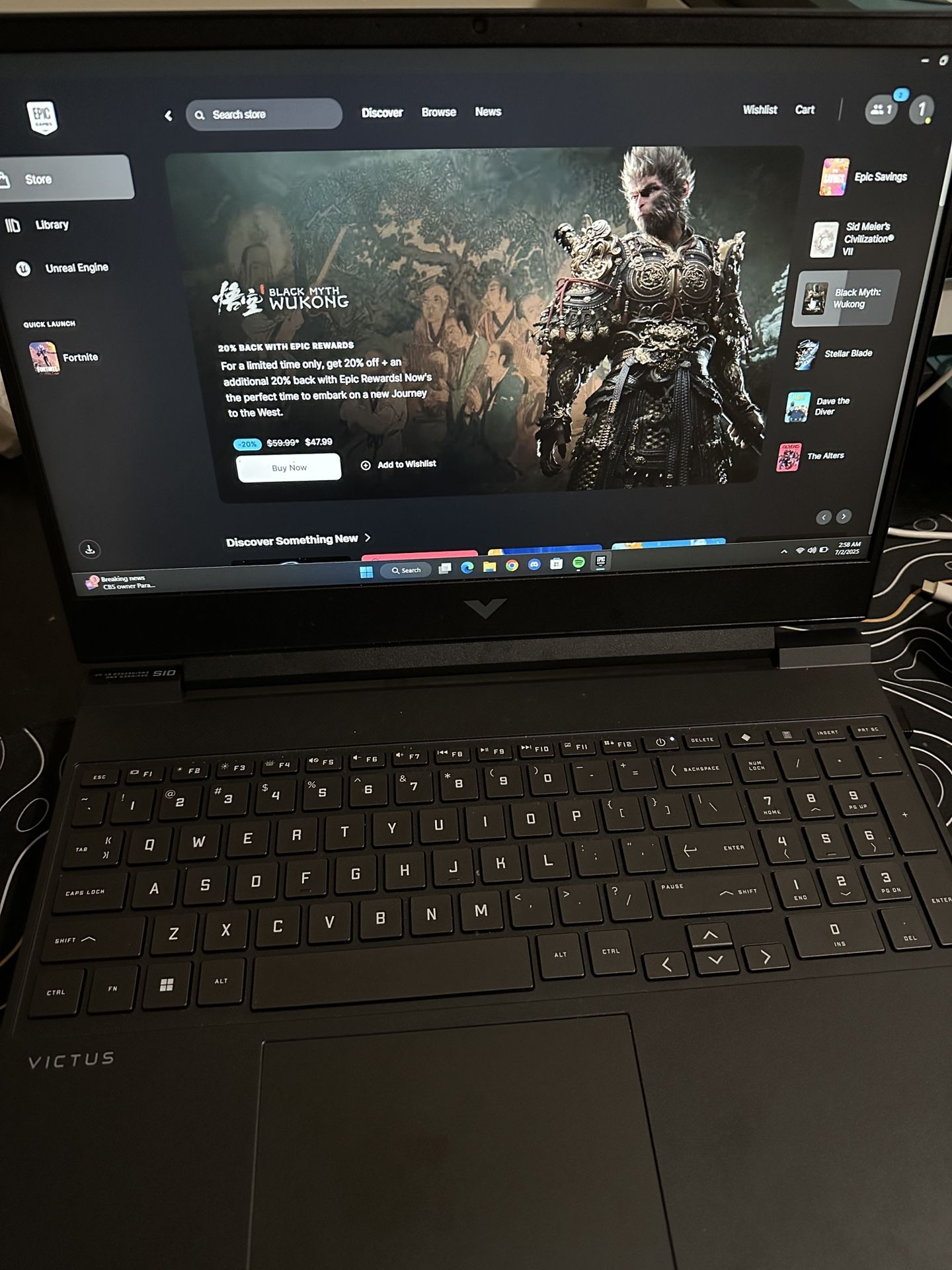 HP Victus 15 Gaming Laptop ā Ryzen 5, RTX 2050, 16GB RAM, 512GB SSD