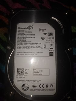 500 GB hard Drive By Seagate