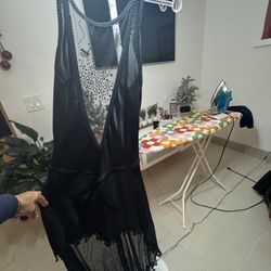 Belinda’s Couture Black Silk / Chiffon Cocktail Dress Size 4 