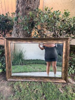Large Wall Mirror Gold/Brown