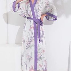 Brand New long silk kimono robes for women