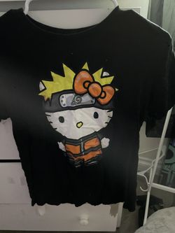 Naruto hello kitty shirt