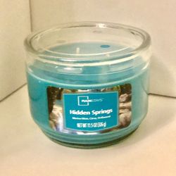 Mainstays 3-Wick Hidden Springs Scented Candle | Refreshing Home Fragrance | Aromatic Relaxation