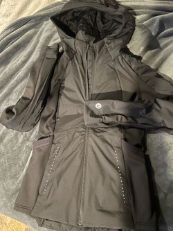Lululemon Black Hooded Running Jacket