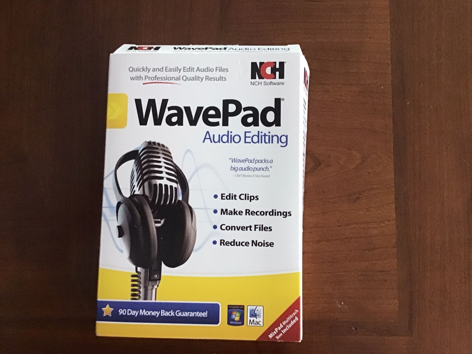 Wave Pad - Audio Editing ( Edit Clips, Make Recordings,convert Files, Reduce Noise) Windows Or Mac