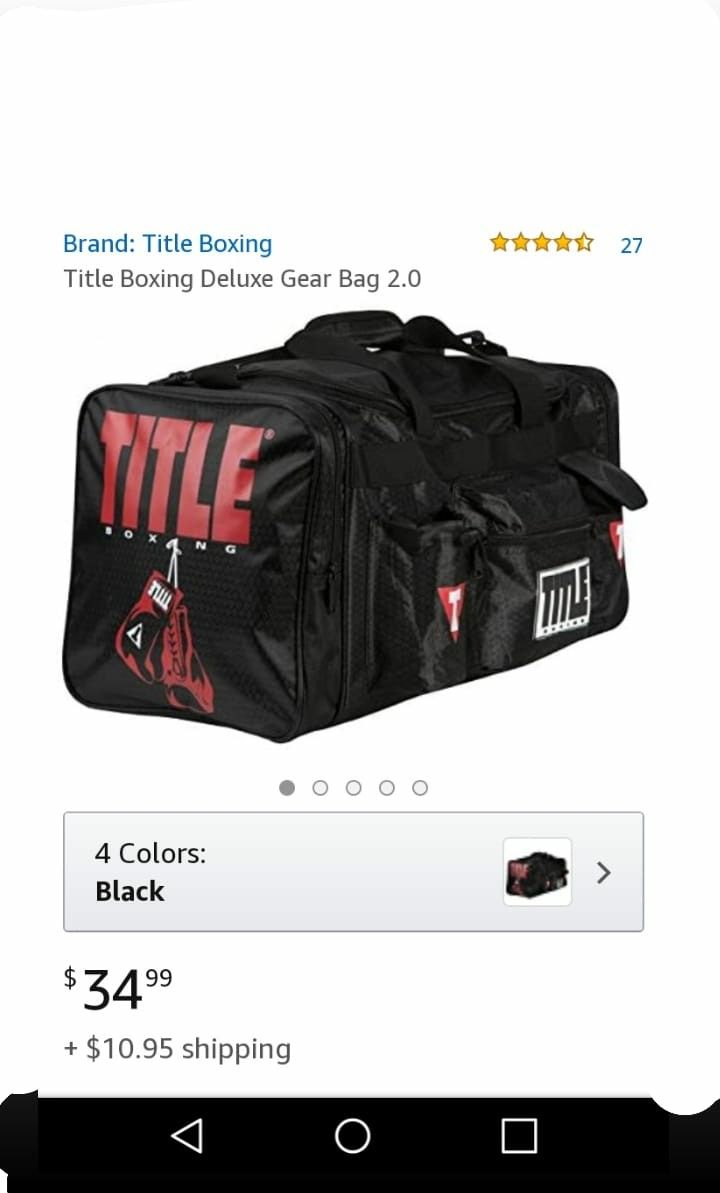 Black Title Bo1xing deluxe gear bag 2.0