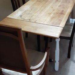 Antique Wood Dining Table 