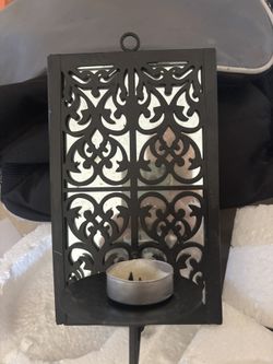 Metal Mirror Candler Holder
