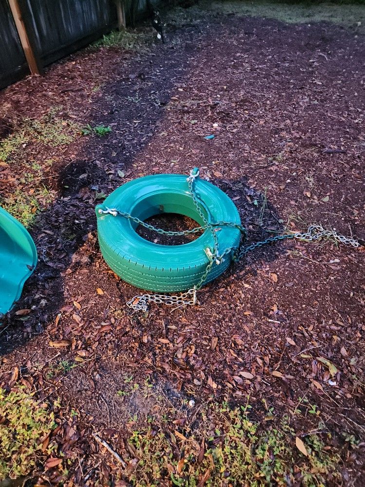 Heavy Duty Durable Plastic Outdoor Tire Swing For Playset Or Hanging