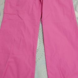 Nursing Scrub Pants Women's Size Large Color Pink