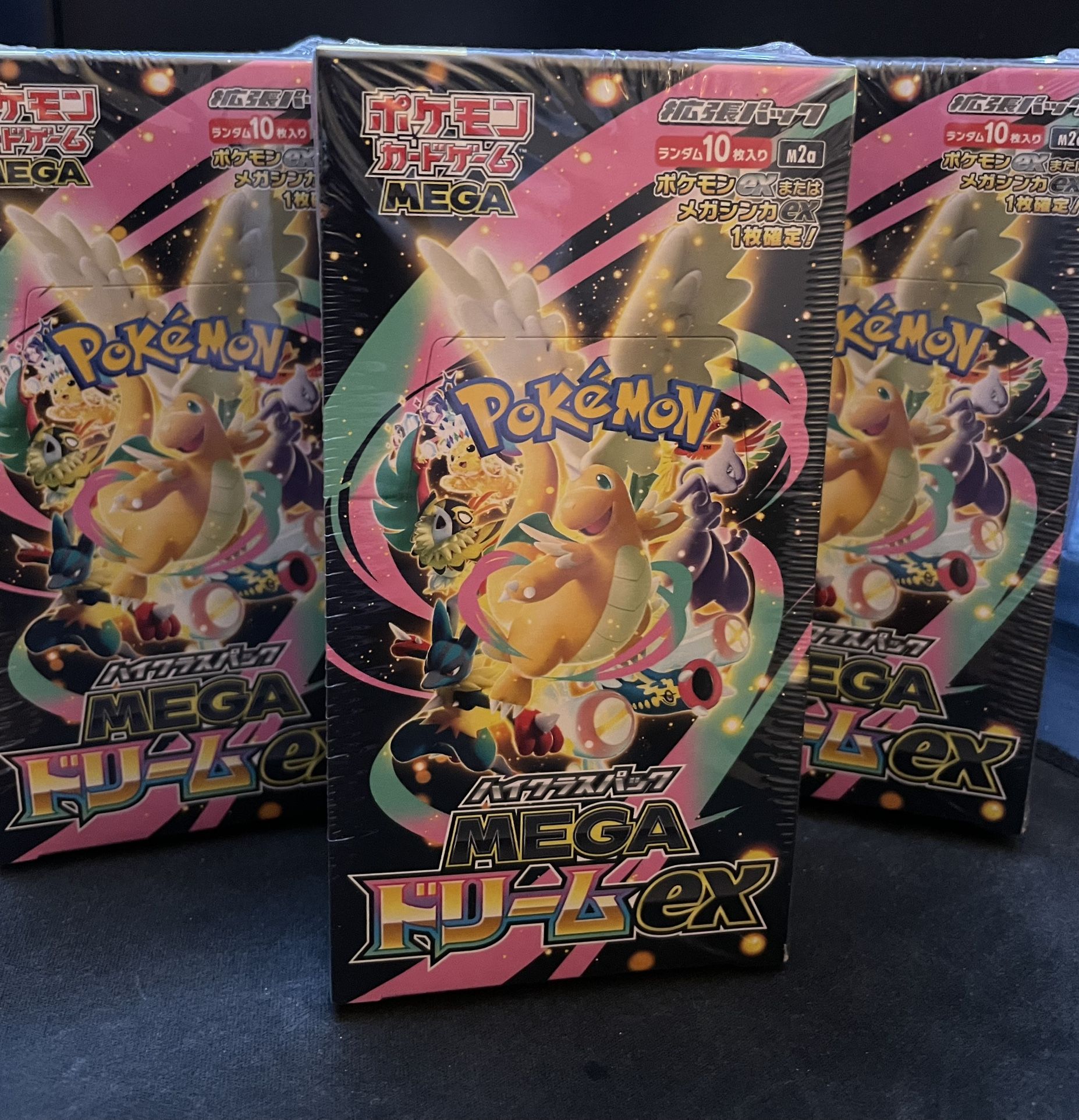 Sealed Japanese MegaDream Ex Booster Boxes