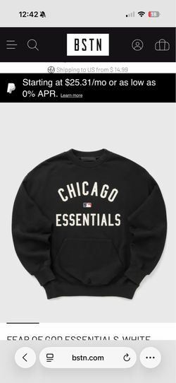 Fear of god essentials Chicago Crewneck