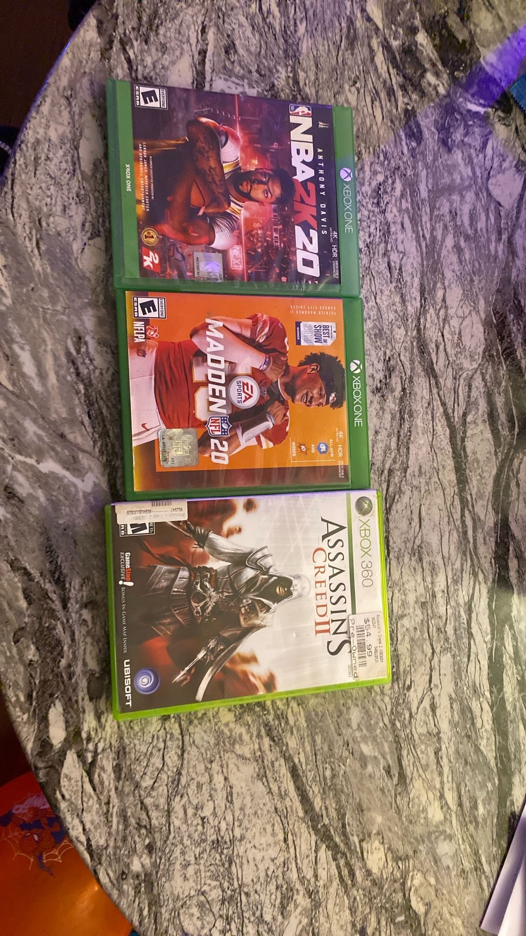 Xbox One Games And Xbox 360 Game 5$