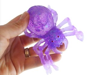 Purple Maltose Sugar Squishy Spider Stress Relief Fidget Squeeze Toy