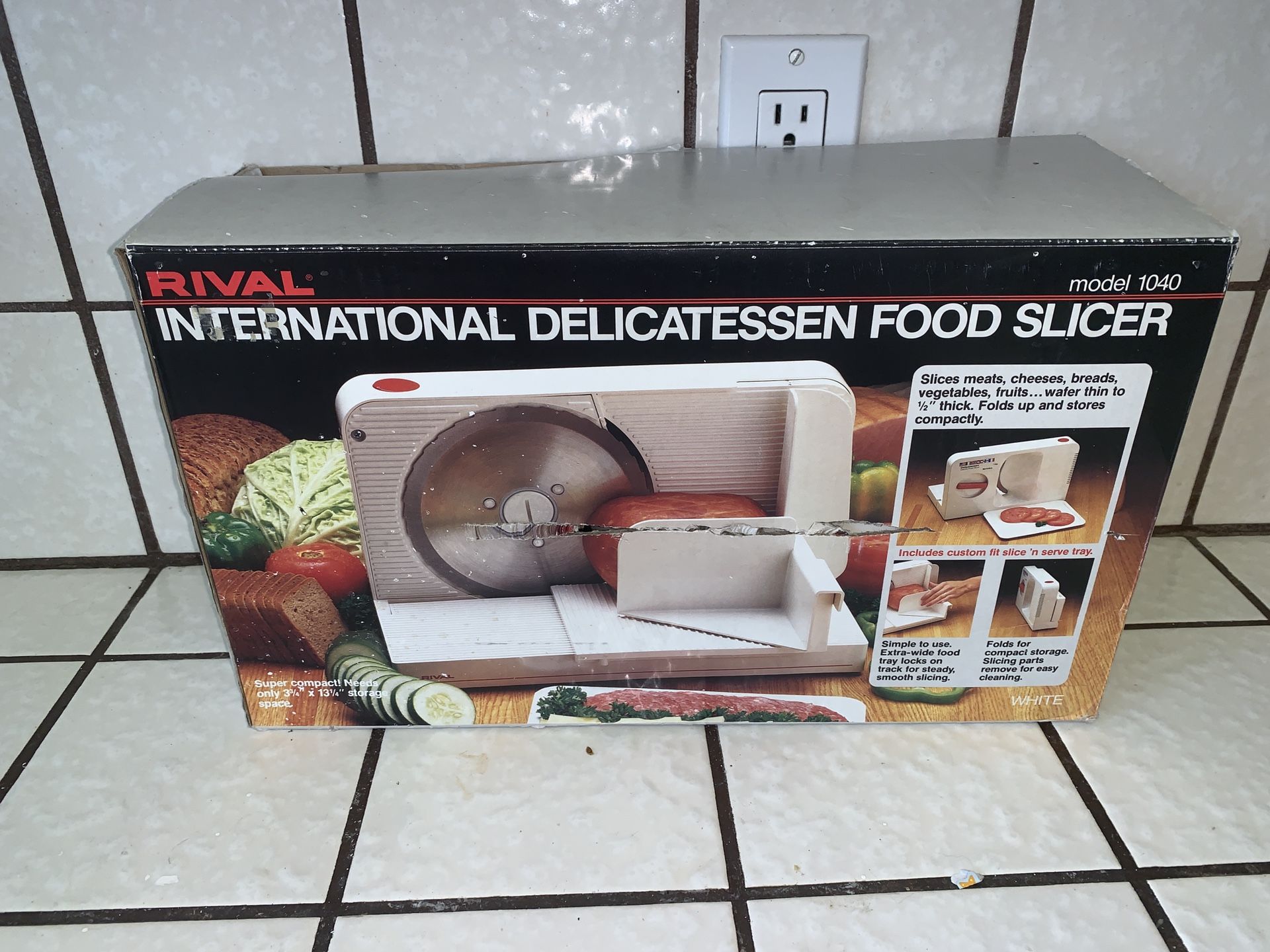 Rival international food slicer model 1040