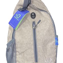 WATERFLY Crossbody Sling Backpack Sling Bag Travel Hiking Chest Bag Daypack