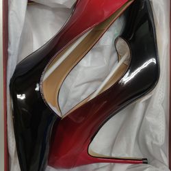 Black and Red High Heels