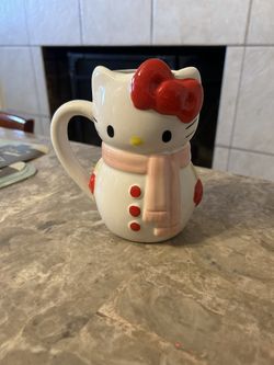 Hello Kitty snowman mug