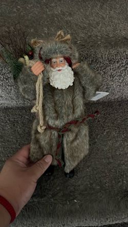Rustic Santa Claus Christmas Figurine