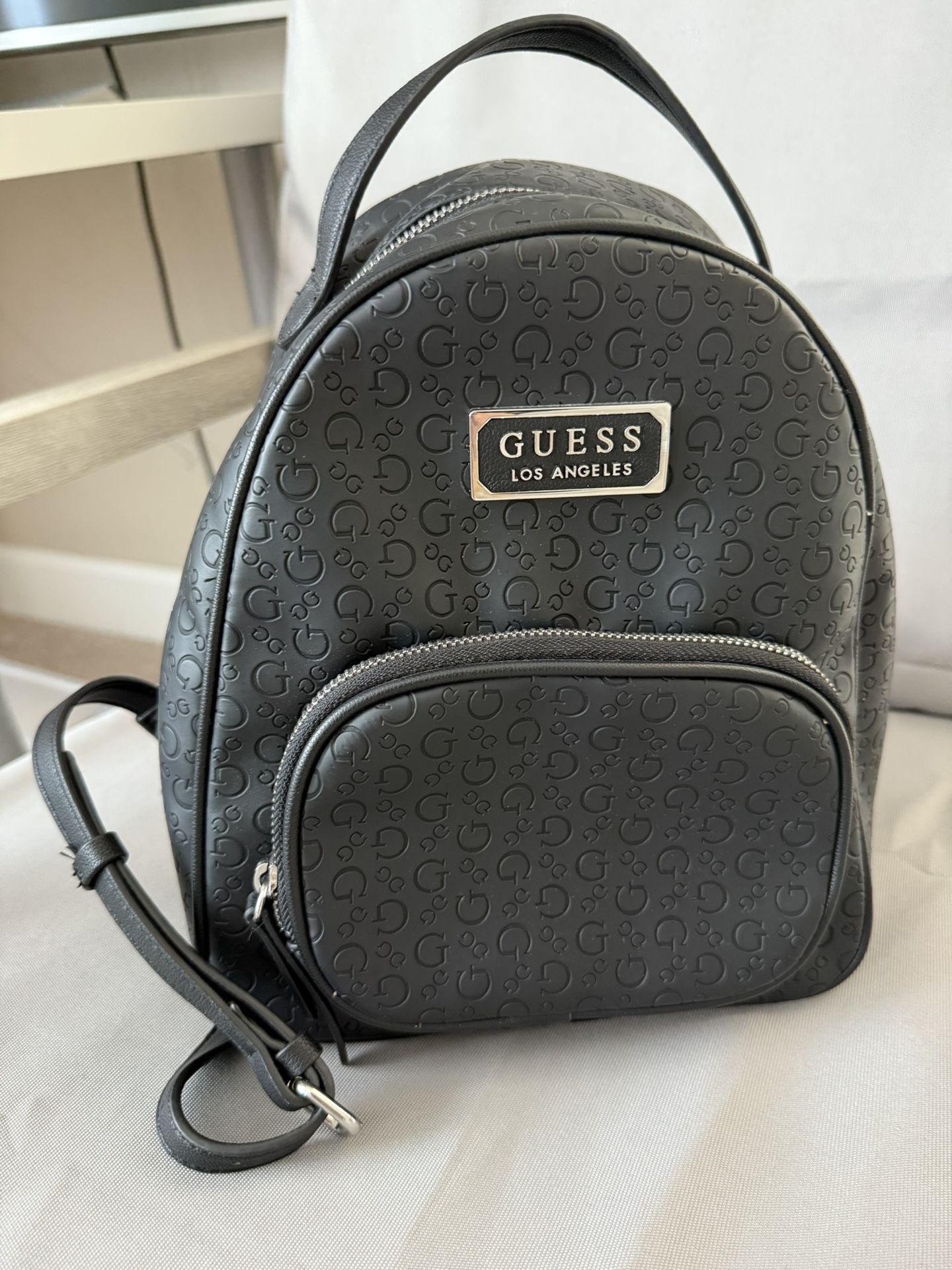 GUESS Small Backpack Bag Handbag Purse - Black