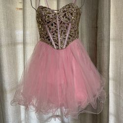 Pink Prom Dress Size 4