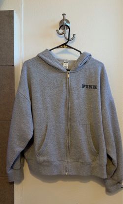 VS PINK ZIP UP SWEATER