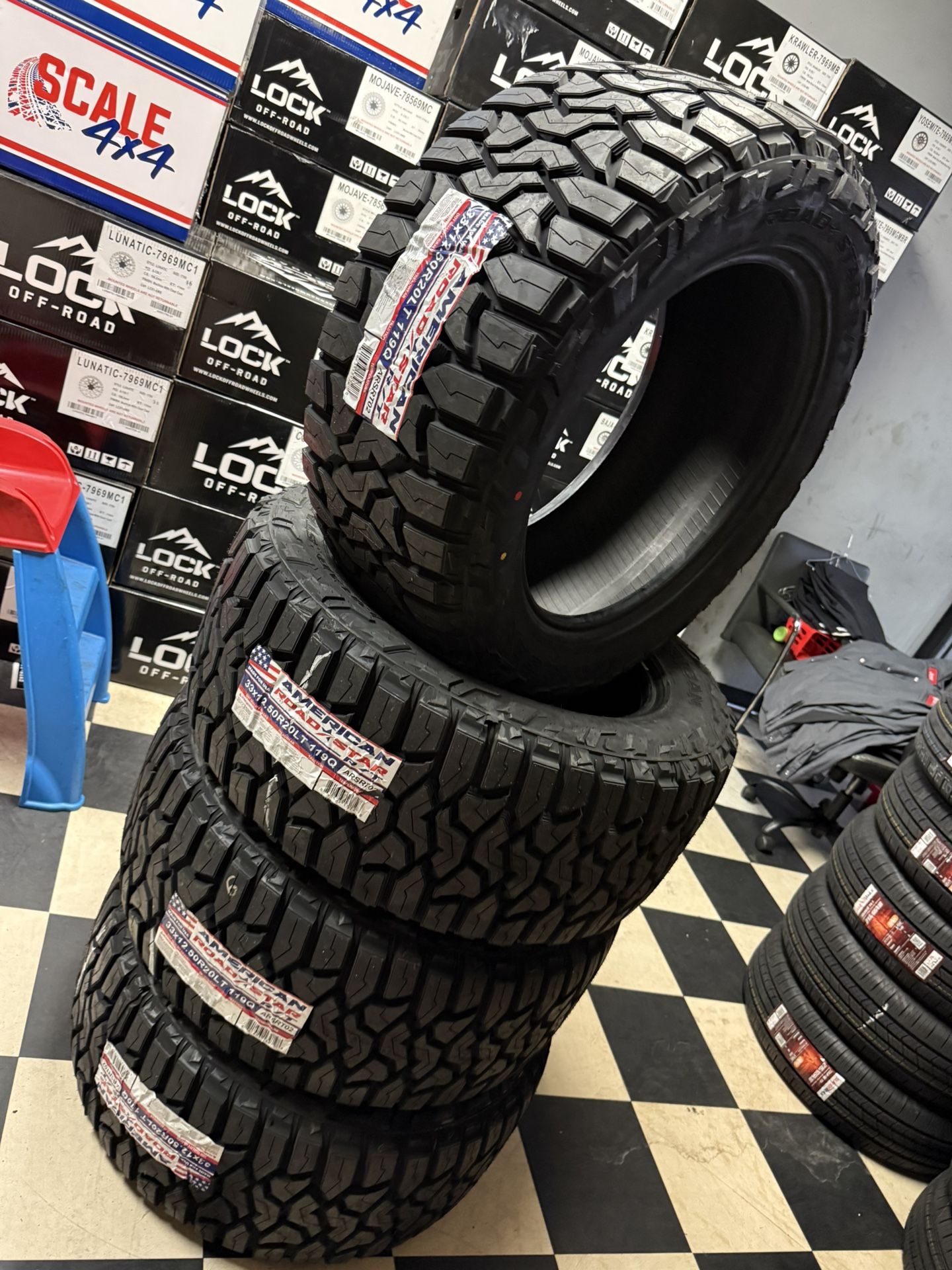 33*12.50r17 América Tires Nueva Con 60,000 Millas De Garantía