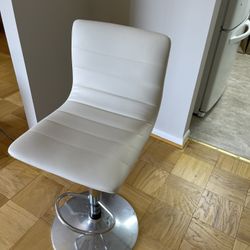 White Bar Stool 