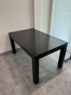 Black Wood Dining Table