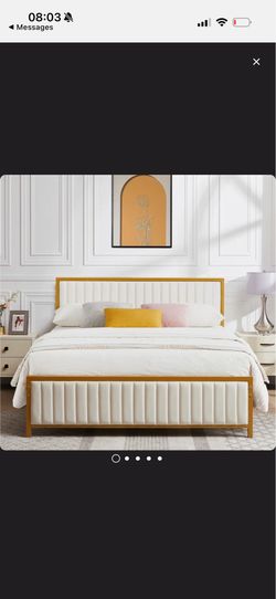 Premium King Bed frame (high quality luxury velvet)