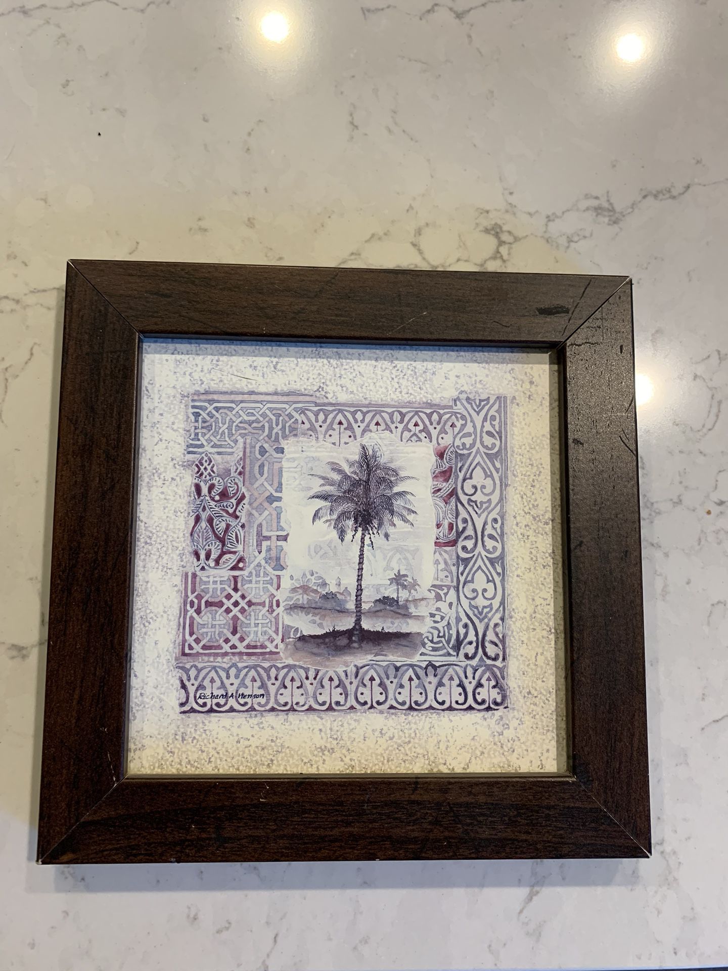 Framed Picture Of A Topiary 