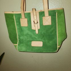 Doney & bourke Vintage Jade Green Nubuck Suede Leather Medium , vintage 