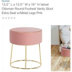 Vanity Chair Metal Legs $60