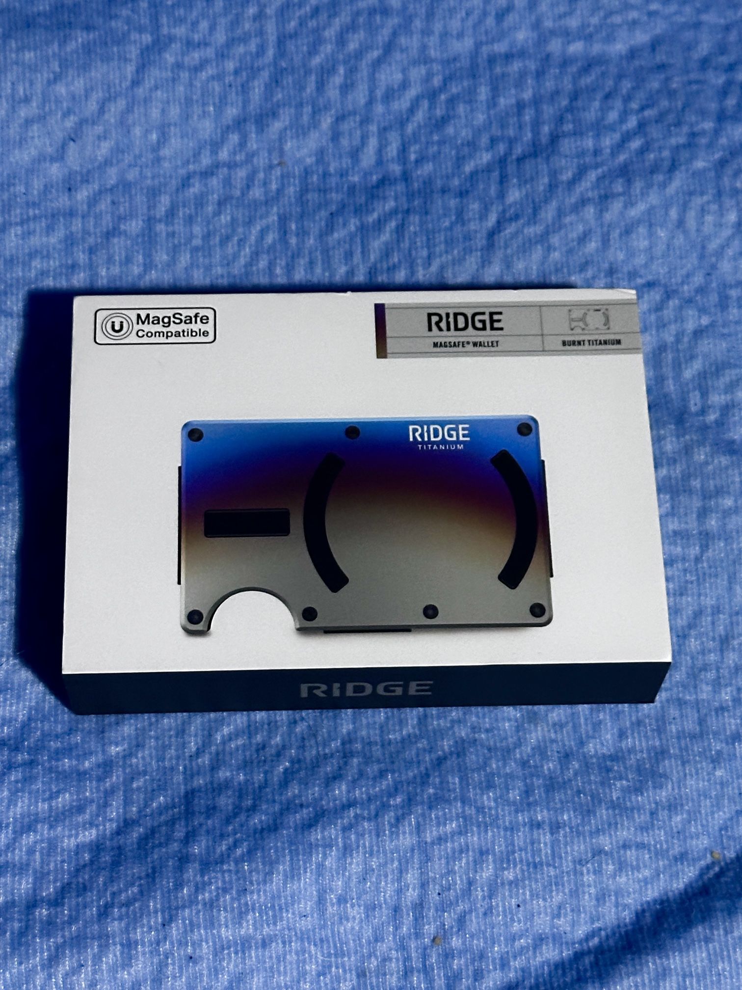 Ridge Wallet Burnt Titanium