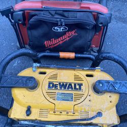 DeWALT And Milwaukee Job Site Radio.