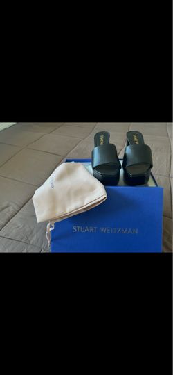 Stuart Weitzman Black Platform 95 Heels (7B)