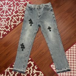 Chrome Hearts Denim Pants Size 30x32 