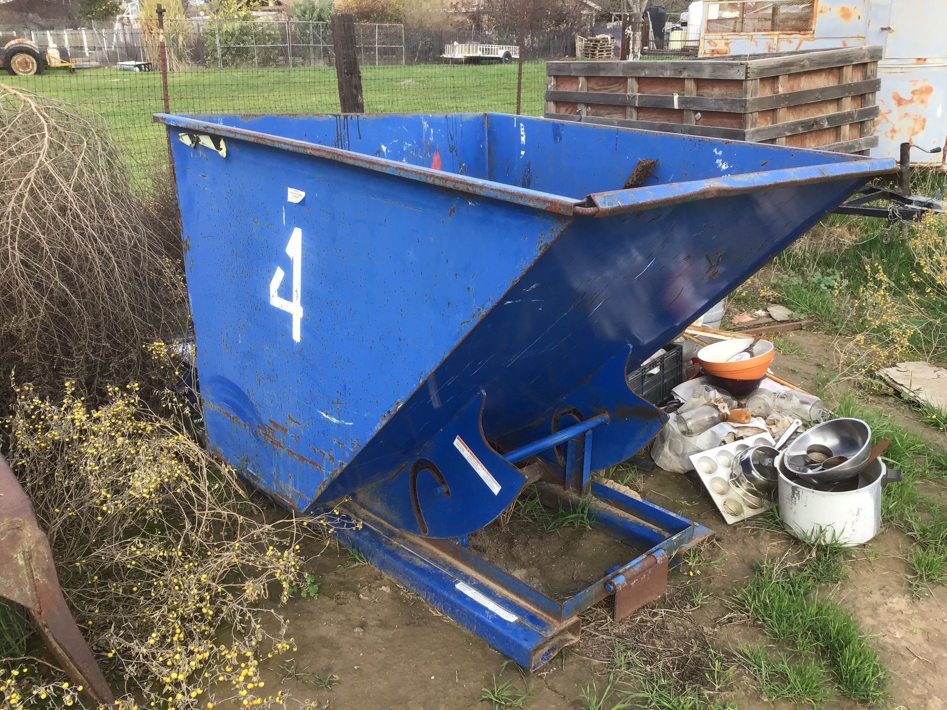 Forklift Hopper Dumpster
