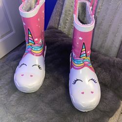 Little Girl Rain Boots Size 1
