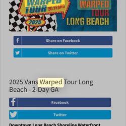 Vans Warped Tour Long Beach 2025