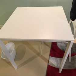 White IKEA Table 
