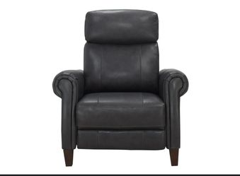 Gray Leather Recliner