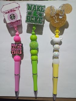 Beaded Pen Badges