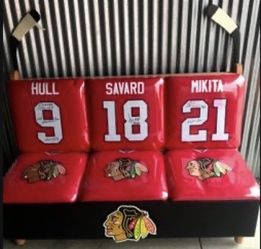 Chicago Blackhawks  Signed Jersey Bench