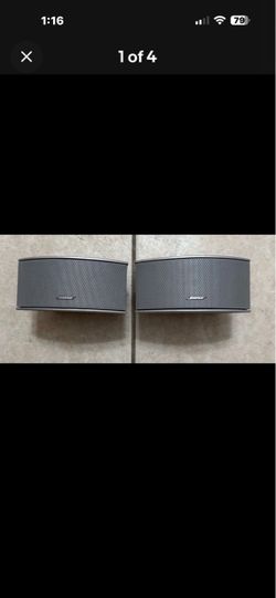 Bose DoubleCube Speakers Silver Wall Mount Jewel Cube Pair OEM