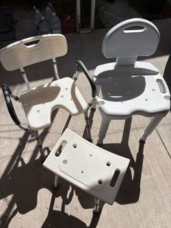 Bundle Of 3  shower safety seats For Seniors With Limited >