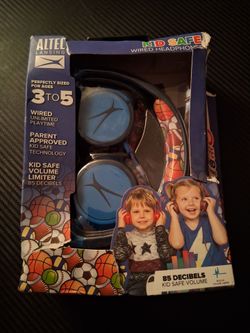 Kids safe wired headphones new