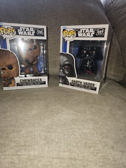 Pop Star Wars Bobble Heads x2